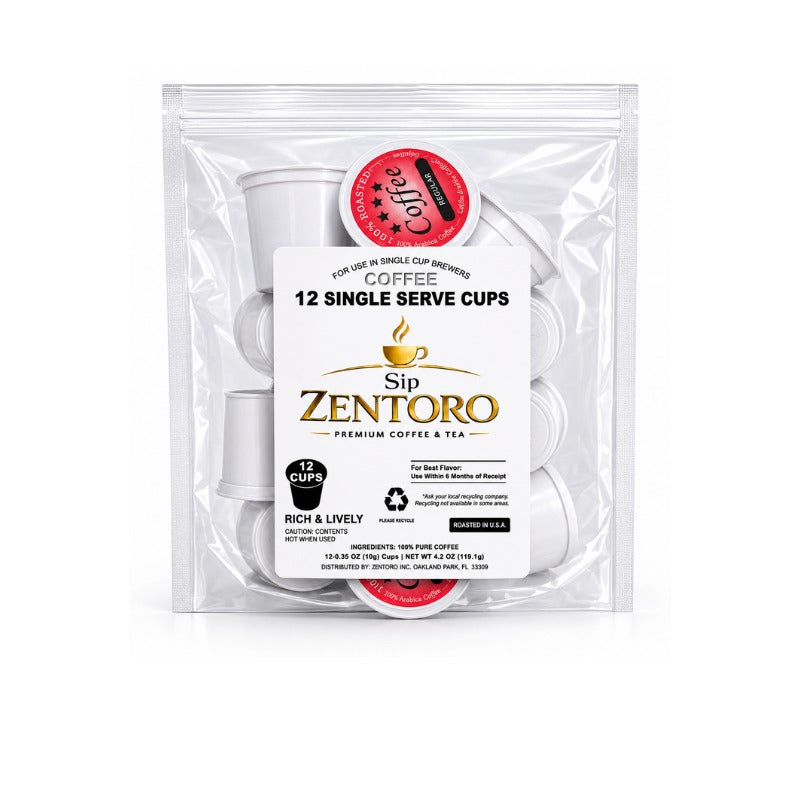 12 Pack Single Serve Coffee Capsules