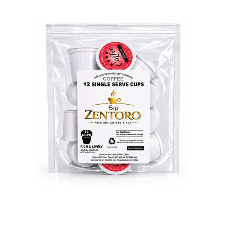 12 Pack Single Serve Coffee Capsules